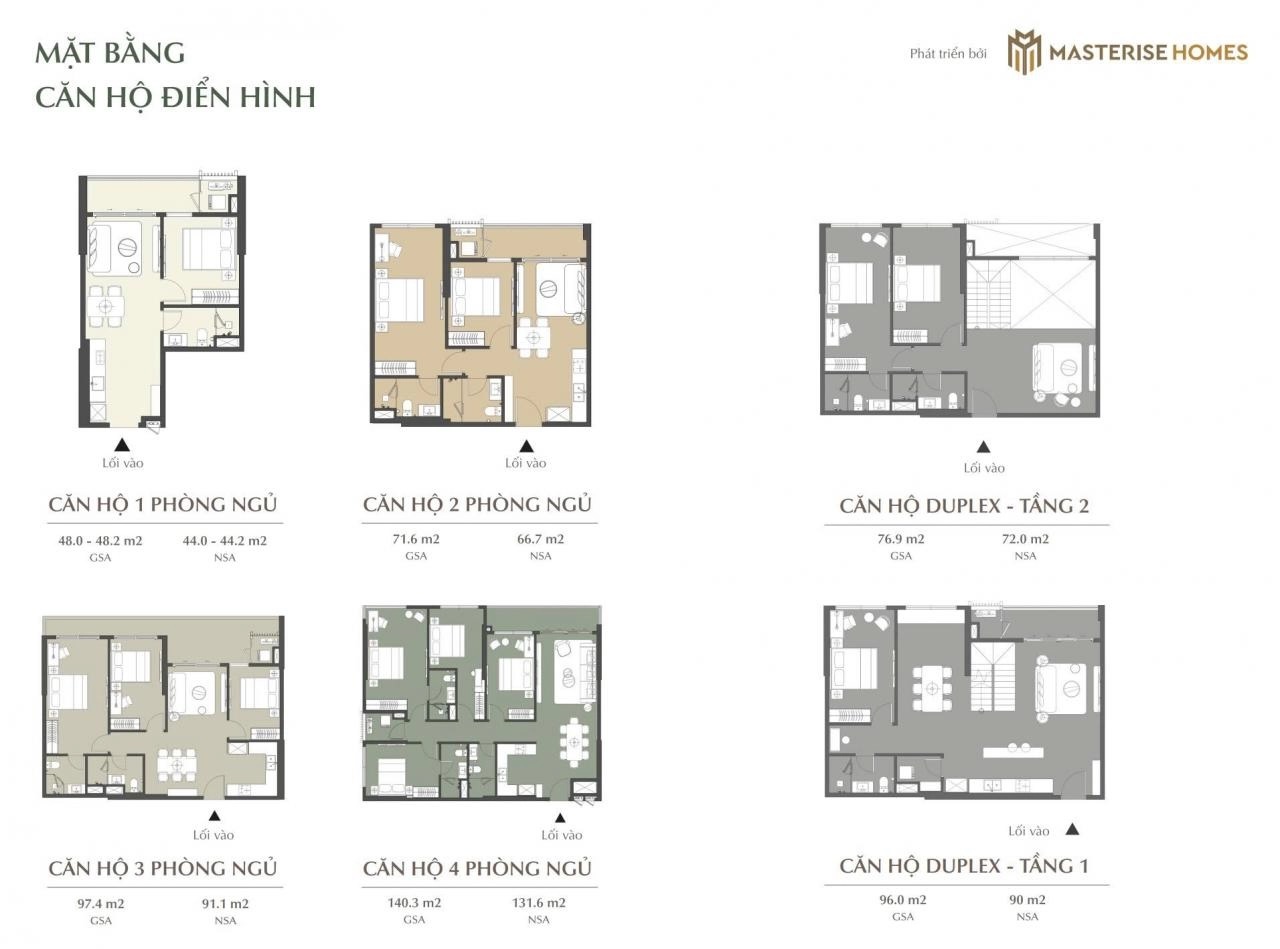 Layout căn hộ Lumière Midtown The Global City
