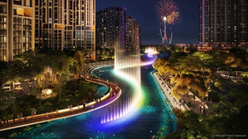 nhac nuoc the global city  bieu tuong giai tri dang cap tai tp hcm